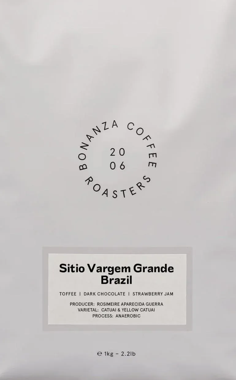 Bag of Sítio Vargem Grande coffee from Bonanza Coffee Roasters